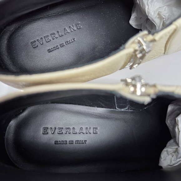 Everlane Boss Womens 8 Ankle Booties Boots Bone Quiet Luxury Rich Mom Block Heel - Picture 9 of 9